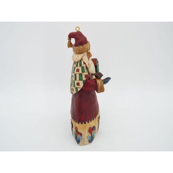 Jim Shore Heartwood Creek 2002 Santa with Bird and Birdhouse Ornament Figurine - Picture 4 of 10